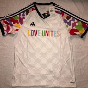 Adidas “Love Unites” soccer jersey